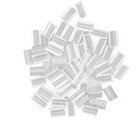 Cuentas Gránulos Transparentes Queratina con Punta U para Extensión Peluca Resina Unión Térmica Bolsa Pegamento U?as Cabello Rizado Natural Alargamiento Pelucas Cremallera Invisible 50 Unidades