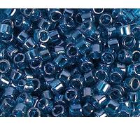 Cuentas japonesas cilindro Treasure brillante azul turquesa 3,3mm.8/0 100gr.
