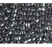 Cuentas japonesas cilindro Treasure galvanizado verde 3,3mm.8/0 100gr.