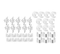 Cuentas para el cabello - 40 veces transforma tu peinado, cuentas para rastas, anillos para trenzas de cabello, puños de metal, cerraduras para rastas de aluminio | Pelos decorativos Dreadlock joyería