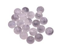 Cuentas Pulidas De Cuarzo Mini esferas de piedra natural 16 mm, cristal, gema, mineral energético, cuentas redondas for decoración del hogar(Color-12,5 pcs)