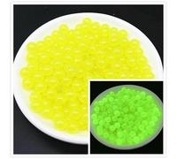 Cuentas redondas de acrílico luminosas de 6, 8 y 10 mm que brillan en la oscuridad, espaciador suelto para marcar joyas, collares y pulseras, 10-8 mm, 50 unidades