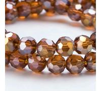 Cuentas redondas de cristal facetadas de colores, 3, 4, 6 y 8 mm, espaciadoras sueltas para joyería, costura, pulseras y collares, bricolaje, Z104AB, 4,0 mm, 85-90 unidades