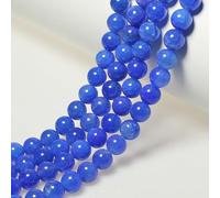 Cuentas Redondas de Piedra Ágata Dragón Azul Natural de 6mm Piedras Preciosas Redondas Sueltas para La Fabricación de Pulsera collar y joyas