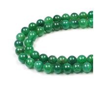 Cuentas Redondas de Piedra Ágata Dragón Verde Natural de 10mm Piedras Preciosas Redondas Sueltas para La Fabricación de Pulsera collar y joyas