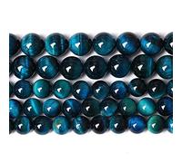 Cuentas redondas de piedras preciosas naturales, 90 unidades de 4 mm de unakita natural, cuentas sueltas redondas for hacer joyas, pulseras y collares (unakita, 4 mm)(Blue Tiger eye,8mm(2 strands))