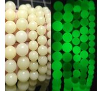 Cuentas redondas luminosas de piedra natural de 6/8/10/12 mm que brillan en la oscuridad para la creación de joyas, pulseras DIY, joyería de yoga para mujer - nuevo tipo 02-10 mm, 36 unidades
