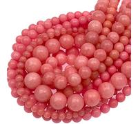 Cuentas sueltas de ágata suave y natural para hacer joyas, hebra de 15 pulgadas por bolsa al por mayor (4 mm, calcedonia, calcedonia rosa 5A)