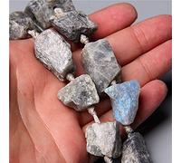 Cuentas sueltas de cristal natural de 0.78 a 1.18 pulgadas para hacer joyas, collares, suministros de arte, labradorita, 7-8 piezas