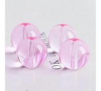 Cuentas sueltas redondas de cristal brillante de 4,0 mm, 6 mm, 8 mm, 10 mm, 12 mm, 14 mm, lote al por mayor para hacer joyas, manualidades, resultados, rosa, 4 mm (100 unidades)