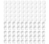 Cuentas Transparentes Para Accesorios Para El Cabello De 100 Piezas, Cuentas Trenzadas Para El Cabello, Cuentas Trenzadas Grandes, Cuentas De Cola De Caballo Acrílicas.