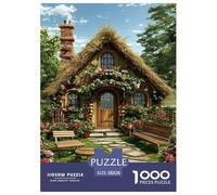 Cuento de Hadas Cottage Puzzles Imposible,desafío para Adultos Interesante Entretenimiento Creativo 1000 Piezas Obra De Arte De Juego De para Adultos Y Niños Mayores De 12 Años 38x26cm/1000pcs
