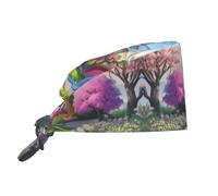 Cuento De Hadas De Unicornios Unisex Gorra De Chef Suave Gorros Cocinero Ajustable Bandana para Supermercados Restaurante Catering