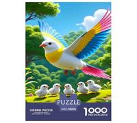 Cuento de Hadas Lindo pájaro Puzzle Imposible,desafío para Adultos Animales Juego EduGatoivo 1000 Piezas Obra De Arte De Juego De para Adultos, Regalos A Partir De 14 Años 38x26cm/1000pcs