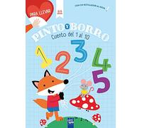 Cuento del 1 al 10. 3-5 años (Pinto y borro. Para llevar)