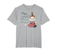 Cuentos de Esperanza de de Moominvalley Little My Quote Camiseta, Hombre Tallas Grandes, Gris Jaspeado, 4X Alto