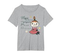 Cuentos de Esperanza de de Moominvalley Little My Quote Camiseta, Mujer Tallas Grandes, Gris Jaspeado, 2XL Grande