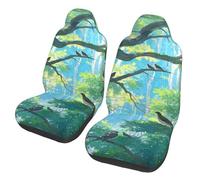 Cuentos del Sueño De Las Copas De Los Árboles Funda Asiento Coches Juego De 2 Universales Cubre Asiento Coches Lavable Fundas De Asientos para Pasajero Conductor Furgoneta