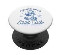 Cuentos navideños Divertidos con muñeco de Nieve Helado PopSockets PopGrip Adhesivo