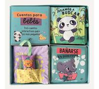 Cuentos para bebés: tres cuentos interactivos para los más pequeños: ¡Un libro de tela con solapas, un libro de tela con un juguete y un libro para el baño con tinta mágica!: 10