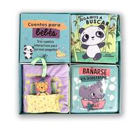 Cuentos para bebés: tres cuentos interactivos para los más pequeños: ¡Un libro de tela con solapas, un libro de tela con un juguete y un libro para el baño con tinta mágica!: 10