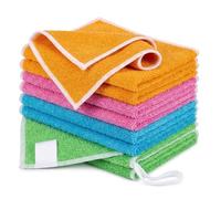 Cuenxuenf Bayetas Cristales Libre de microplásticos • Juego de 8 • para Cocina, baño, Muebles, Inodoro, 23 * 18 cm • 4 Colores, sin Dejar Marcas de Agua y con un Aspecto como Nuevo