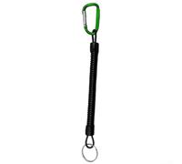 Cuerda antipérdida de pesca confiable, cordón de 120 cm para alicates y herramientas, material de poliuretano flexible con bloqueo de seguridad, ideal para aventuras al aire libre (verde)