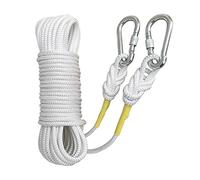 Cuerda Auxiliar Ignífuga con Núcleo De Alambre De Acero De 8 Mm, Multifuncional, para Exteriores, De Emergencia, para Tender La Ropa, Color Blanco, 60 M
