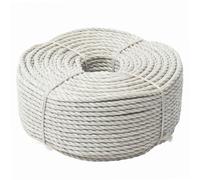 Cuerda beige 100 metros WERKA PRO Ø 6mm (resistencia ± 590 kg) | Versátil, robusto, duradero, uso en jardín y exterior, interior, bricolaje, resistencia ± 590 kg, tratamiento UV