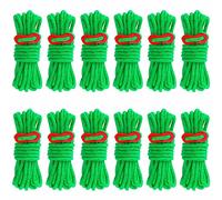 Cuerda Camping,Cuerda Tienda Campaña,12 Piezas Cuerdas Camping,4mx4 mm Cuerdas para Tienda Campaña,Cuerdas Camping con Ajustador De Tensión