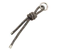 Cuerda colgante de diamantes brillantes con elegante llavero de diamantes de imitación de moda para colgar bolsa de cuerda adorno accesorio femenino, gris, 17 cm