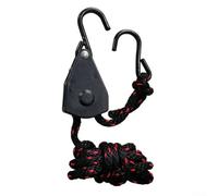 Cuerda colgante de gancho en S de plástico con componentes de polipropileno y metal para una polea segura de tienda de campaña y uso de elevación en entornos al aire libre, resistente a la corrosión