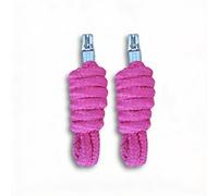 Cuerda con gancho de pánico para caballo, en diferentes diseños elegantes, correa de guía, cuerda de amarre, pony, burro, cabra (rosa rosa)