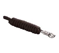 Cuerda con pánico y gancho clásico (mosquetón) para caballo Start Economic cuerda de nailon de 2 m de largo, cuerda de amarre, pony, burro, cabra, cuerda para caballos (marrón, pánico)
