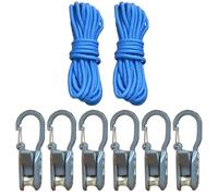 Cuerda con Rodillo y Cierre de Encaje con Tensión, Herramienta de Ajuste y Tenso de Cuerda con Tecnología de Rodillo para Trabajos al Aire Libre, Camping y Aventuras