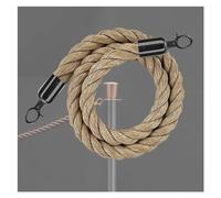 Cuerda de 1,5 m - Cuerda trenzada para control de multitudes con negro/d Hoo, disponible en longitudes de 2/5/6/13 pies para cola de eventos