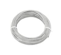 Cuerda de Acero inoxidable Cuerda de alambre de acero inoxidable 304, 50M/100M, Cable de elevación, tendedero, vallas fijas, reposabrazos de escalera, diámetro de cuerda de 1-5mm(1.0mm,100M)