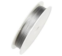 Cuerda de acero inoxidable for abalorios, color dorado, hilo pesca for collares, pulseras y bisutería(Steel,0.7mm length 20m)