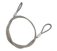 Cuerda de alambre, cable de acero de 1 m, opciones de 6 a 16 mm, compactación de manga de aluminio, antideslizante, para aparejos de gimnasio y uso marino (10 mm x 1 m)