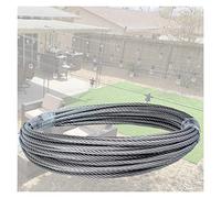 Cuerda de alambre de acero inoxidable de 3 mm, alambre para colgar para plantas trepadoras de alambre de jardín, colgante de luz, alambre para cercas, barandillas de cables para exteriores (tamañ