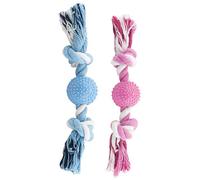Cuerda de Algodón Bicolor Nayeco con Bola de Pinchos - Colores Surtidos | 1 Unidad