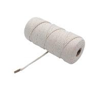 cuerda de algodón, Cuerda de algodón Cordón de macramé Multicolor 2/3/4 mm 50/100 M for manualidades DIY(Color 01,2MM 100M)