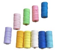 cuerda de algodón, Cuerda de macramé de algodón, 3mm, Multicolor, 110 yardas, decoración for el hogar y la boda(Grass Green)