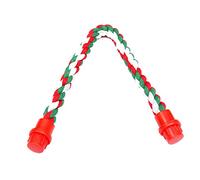 Cuerda de algodón elástica para masticar pájaros, jaula de pájaros, barra de soporte adecuada para loros y pájaros, colorido, creativo y exquisita mano de obra