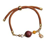 Cuerda de algodón tejida con cuentas perfumadas de piedra natural para un cómodo uso al aire libre