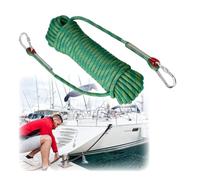 Cuerda de Amarre de 5-50 m de Longitud y 1/2" de diámetro, de Grado Marino, for Kayak, Canoa, pontón, Senderismo, espeleología, 2,5 toneladas/5511 LB(Green,L 50m)