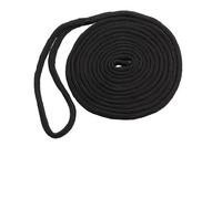 Cuerda De Amarre Línea de Amarre for embarcaciones DockLine 16,5 a 50 pies, Nailon Trenzado Doble, Cuerda Anclaje ultrarresistente for a Motor, n.º 3(5-8inch 50FT)