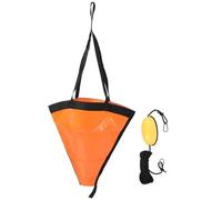 Cuerda de ancla, Ancla de barco de mar de 24 pulgadas, anclajes de calcetín de deriva de pesca marrón de gran estabilidad for barcos a motor y veleros,Multiusos(Oranje)