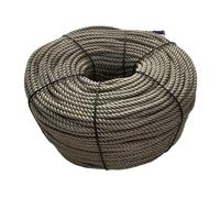 Cuerda de Aparejo, Cuerda de Polipropileno Multifuncional de Alta Resistencia, Color Gris, 6 mm x 50 m, Ideal para arboristas, Uso náutico, Amarre, Yates, suspensión en Exteriores, diseño TR