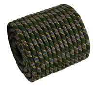 Cuerda de arborista trenzada doble, cuerda de poliéster de 1/2 pulgada x 100 pies, cuerda de escalada de alta resistencia para adultos y niños, trabajo en árboles, driza, vela (verde militar)